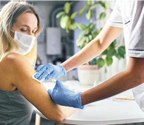 Serving TogetherImage: CDC Says It’s Safe to Get Flu and COVID-19 Vaccines Together
