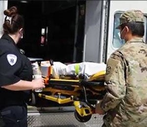 Serving TogetherImage: Mercy Fitzgerald EMS and U.S. Army Combat Medics Work Together to Serve Our Communities