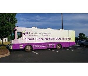 Serving TogetherImage: Saint Francis Healthcare Repurposes Saint Clare Medical Van to Help Fight COVID-19
