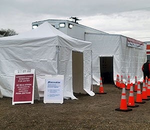 Serving TogetherImage: Saint Alphonsus Receives FEMA Trailer for Vaccine Outreach