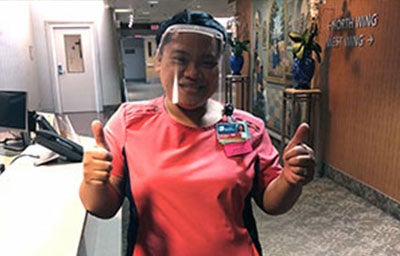 Serving TogetherImage: Teen Creates Face Shields